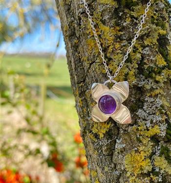 Eternal Spring Amethyst Lilac Necklace - thumbnail 1