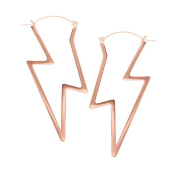 Lightning Bolt Hoop Earrings - thumbnail 0