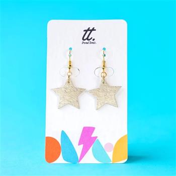 Mini Silver Star Earrings - thumbnail 3