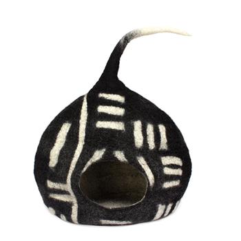 Felt Cat Cave Bed with Tail - thumbnail 0