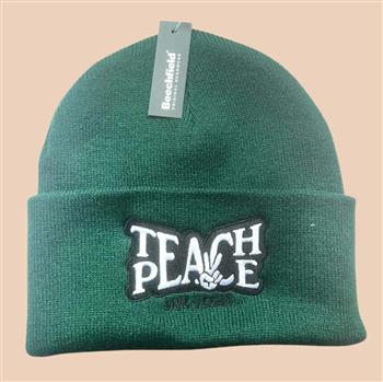 Teach Peace Beanie Hat - thumbnail 5
