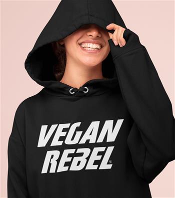Vegan Rebel Unisex Hoodie - thumbnail 2