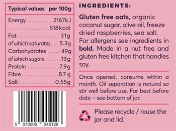 Raspberry Granola Butter - thumbnail 0