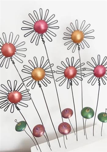 Coloured Daisies Sculpture - thumbnail 0
