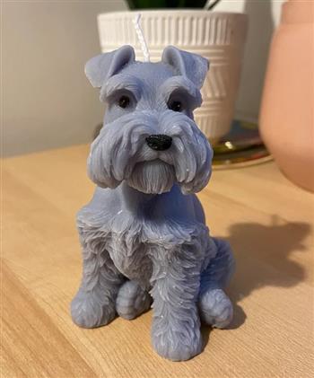Schnauzer Dog Candle - thumbnail 0
