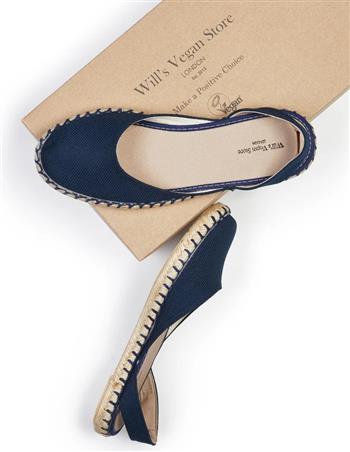 Recycled Espadrille Slingbacks - thumbnail 1