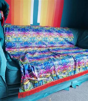 Deluxe Organic Lumi Print Throw - thumbnail 2