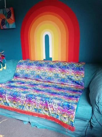 Deluxe Organic Lumi Print Throw - thumbnail 3