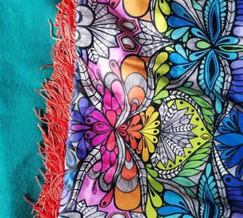 Deluxe Organic Lumi Print Throw - thumbnail 5