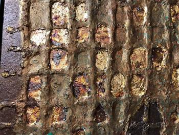 Original Framed Signed Relief Abstract - thumbnail 2