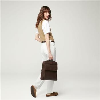 Vegan Leather Laptop Backpack - thumbnail 2