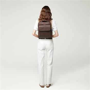 Vegan Leather Laptop Backpack - thumbnail 6