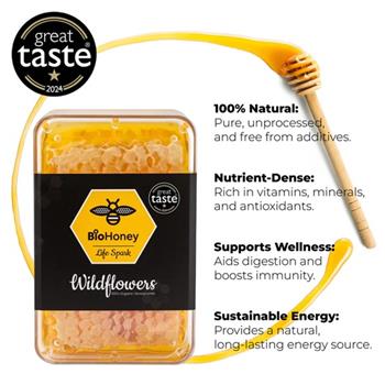 Wildflowers 100% Organic Honeycomb - thumbnail 3