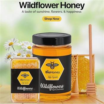 Wildflowers 100% Organic Honeycomb - thumbnail 2