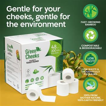 The Green Cheeks Bamboo Toilet Paper - thumbnail 0