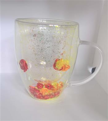 Glass double walled mug - thumbnail 0