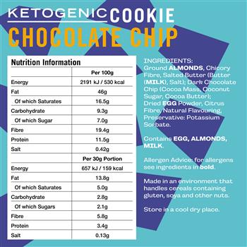 Fatt Chocolate Chip Cookies (12 x 30g) - thumbnail 3