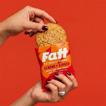 Fatt Almond & Ginger Cookies (12 x 30g) - thumbnail 0