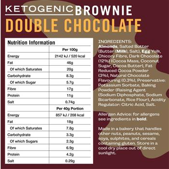 Fatt Dark Chocolate Brownie (18 x 40g) - thumbnail 3