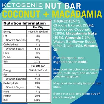 Fatt Coconut & Macadamia Bar (20 x 30g) - thumbnail 2
