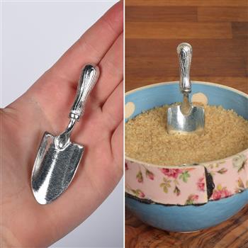 Garden Trowel Small Pewter Sugar Spoon - thumbnail 0