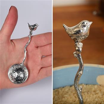 Wren Small Pewter Sugar Spoon - thumbnail 3