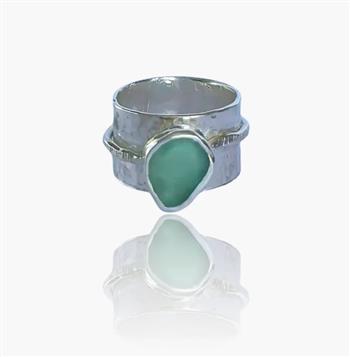 Coastal Bohemian Sea Glass Ring - thumbnail 2