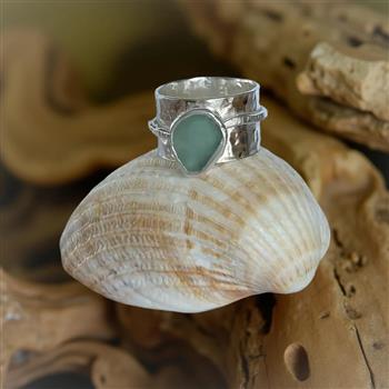 Coastal Bohemian Sea Glass Ring - thumbnail 5