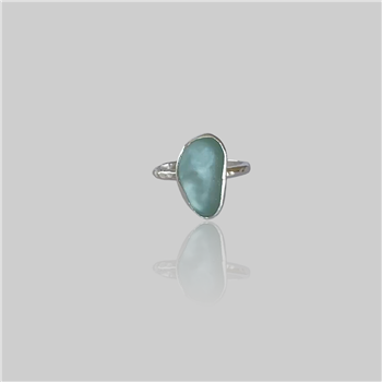 Coastal Silver Sea Glass Ring - thumbnail 0